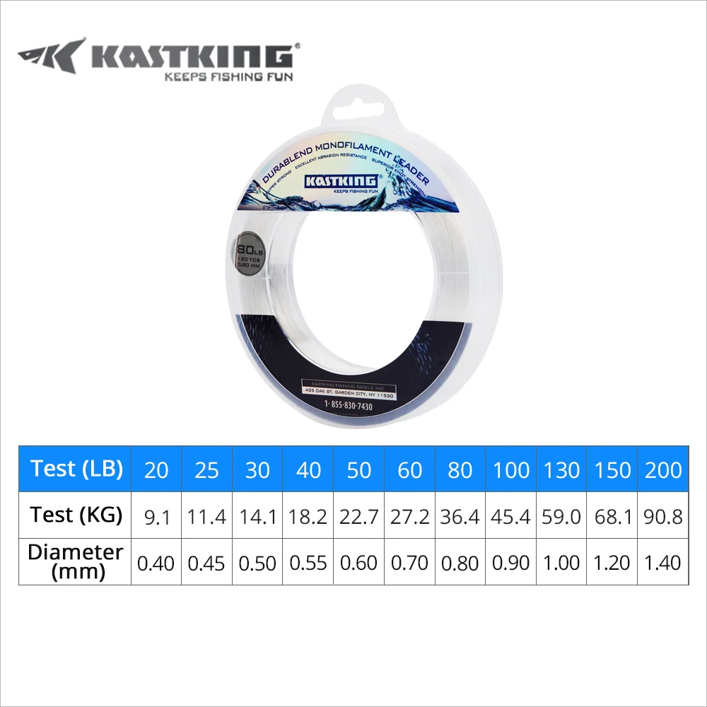 KastKing 20-200LB 110M 0,40-1,40mm hilo de pescar de nailon súper fuerte monofilamento liso línea líder barco antimordida para pesca - imagen 3