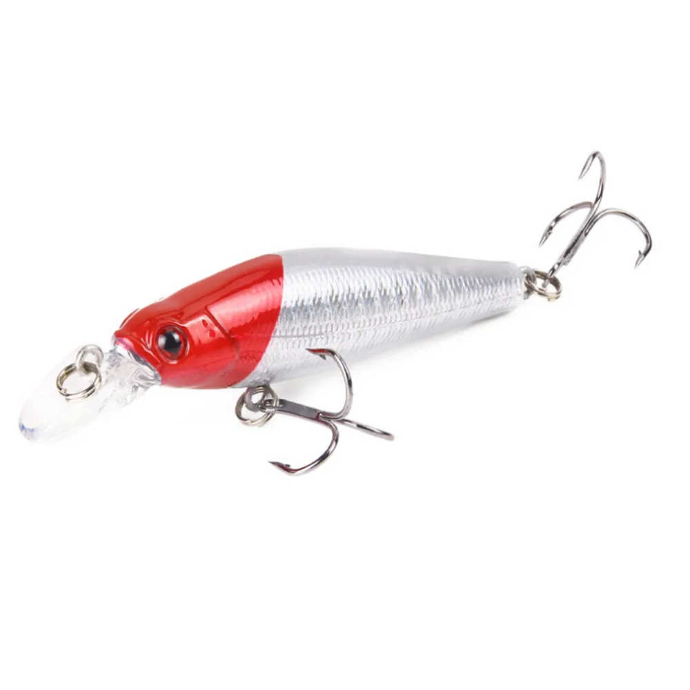 Señuelos de Pesca de 8,2g y 8cm, cebos duros para pececillos, Crankbait, ojos 3D, cebo duro de plástico Artificial, aparejos de Pesca de carpa, 1 ud. - imagen 3