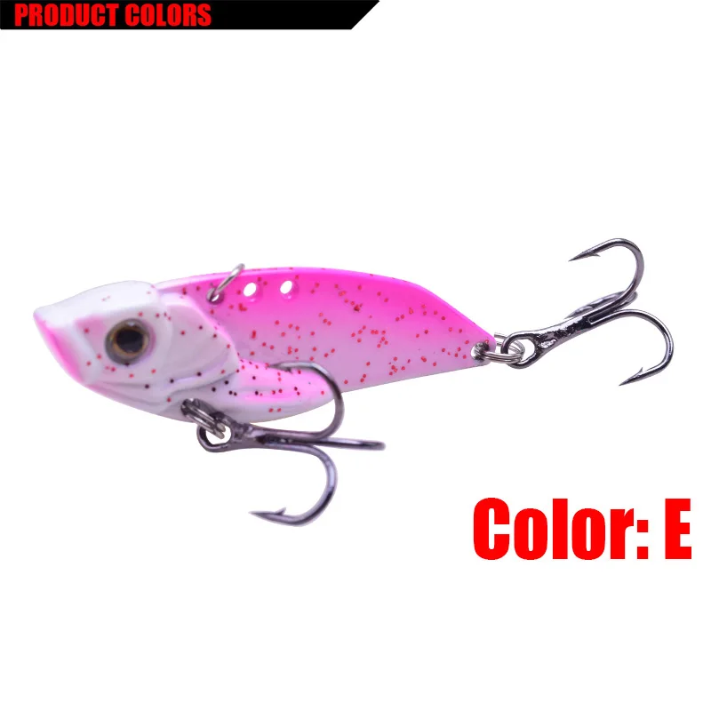 Señuelos de Pesca de Metal VIB, cebo duro Artificial Minnow Jig Vibration Wobbler para lubina y carpa, aparejos de pesca, 48mm, 12g, 1 pieza - imagen 5