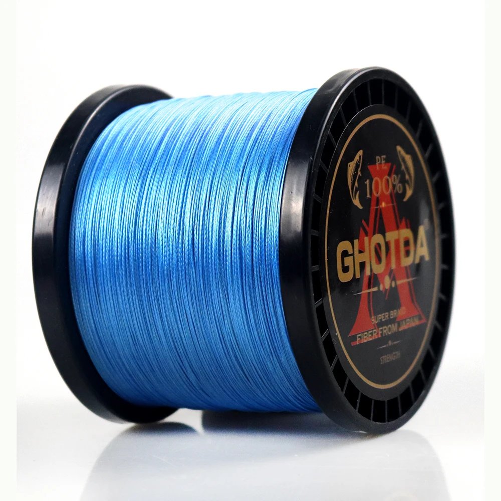 GHOTDA-sedal de pesca trenzado de 8 hebras, 1000M, 500M, 300M, PE, 0,14-0,50mm, 18-78lb, tejido para pesca en agua salada, trenza súper fuerte 8 - imagen 4