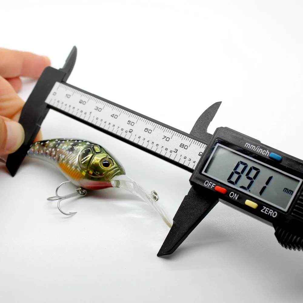 AOCLU-Manivela de buzo profundo flotante, cebo duro, Minnow señuelo, agua salada, pesca en barco, revestimiento UV, brillo, anzuelo VMC, 90mm, 13G, 1,6 M - imagen 5