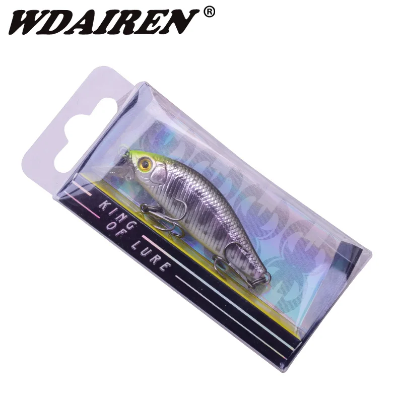 1 Pc Mini Minnow señuelo de pesca 50mm 3,2g cebo duro de plástico Artificial hundimiento Wobbler señuelos para lubina carpa Crankbait anzuelos de pesca