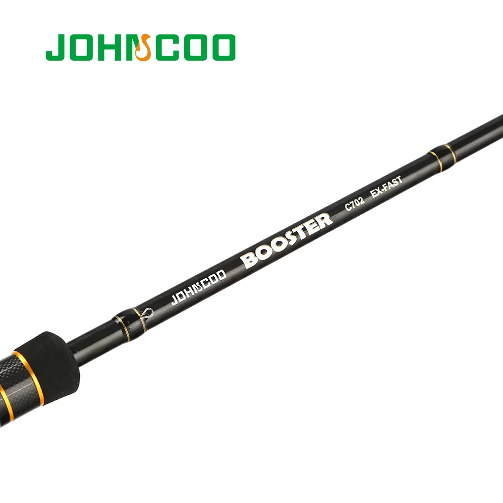 JOHNCOO-caña de pescar giratoria de carbono, 2 secciones, 2,1 m, ML, M, 2 puntas, 5-28g - imagen 5