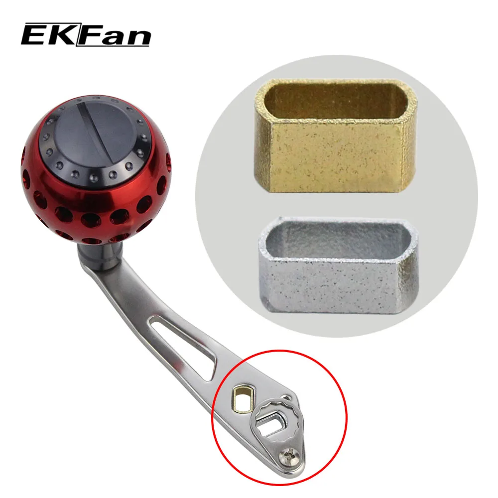 EKFan 1 Uds 7*4mm Daiwa a Shimano adaptador de tubo de mango de carrete de pesca para cambio de agujero de montaje 8*5MM a 7*4mm funda de agujero - imagen 4