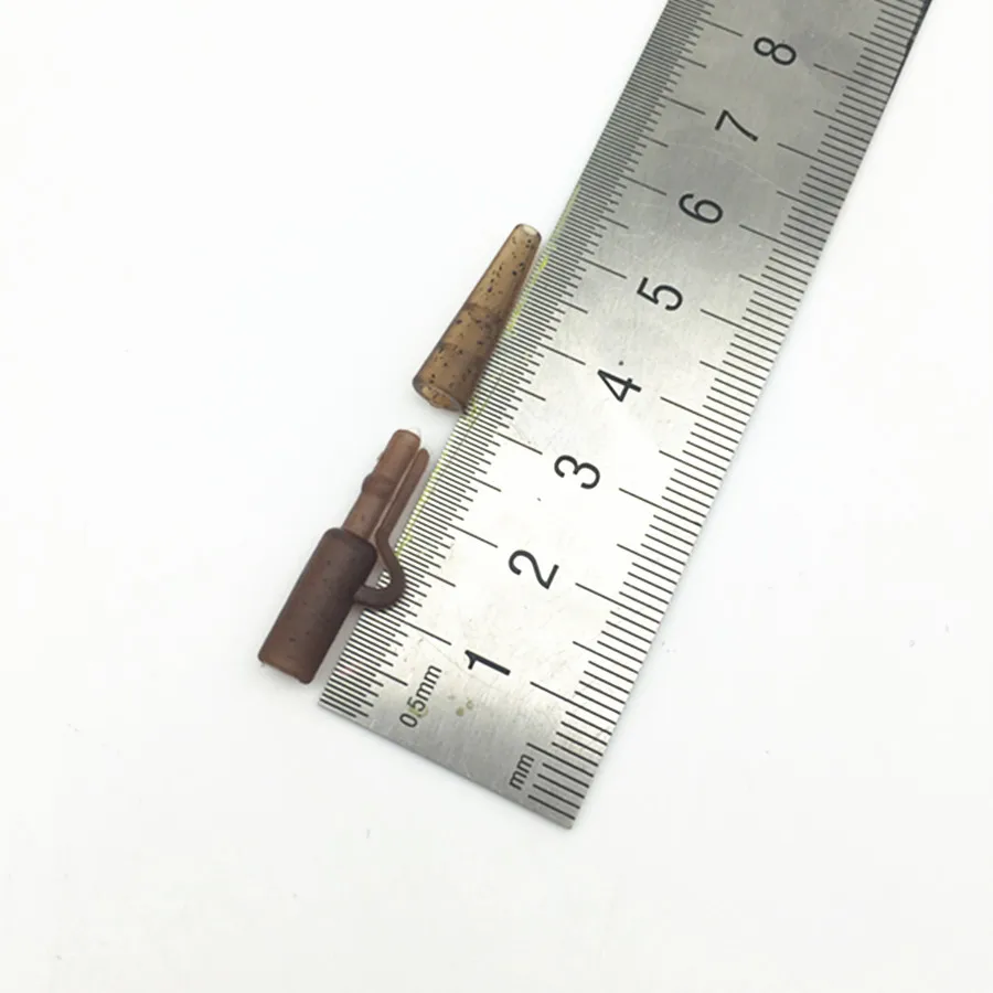 Juego de 20 Señuelos de Pesca de carpa, Clips de plomo de seguridad de alta resistencia, Clips a presión de cambio rápido y goma trasera para aparejos de pesca de carpa - imagen 2