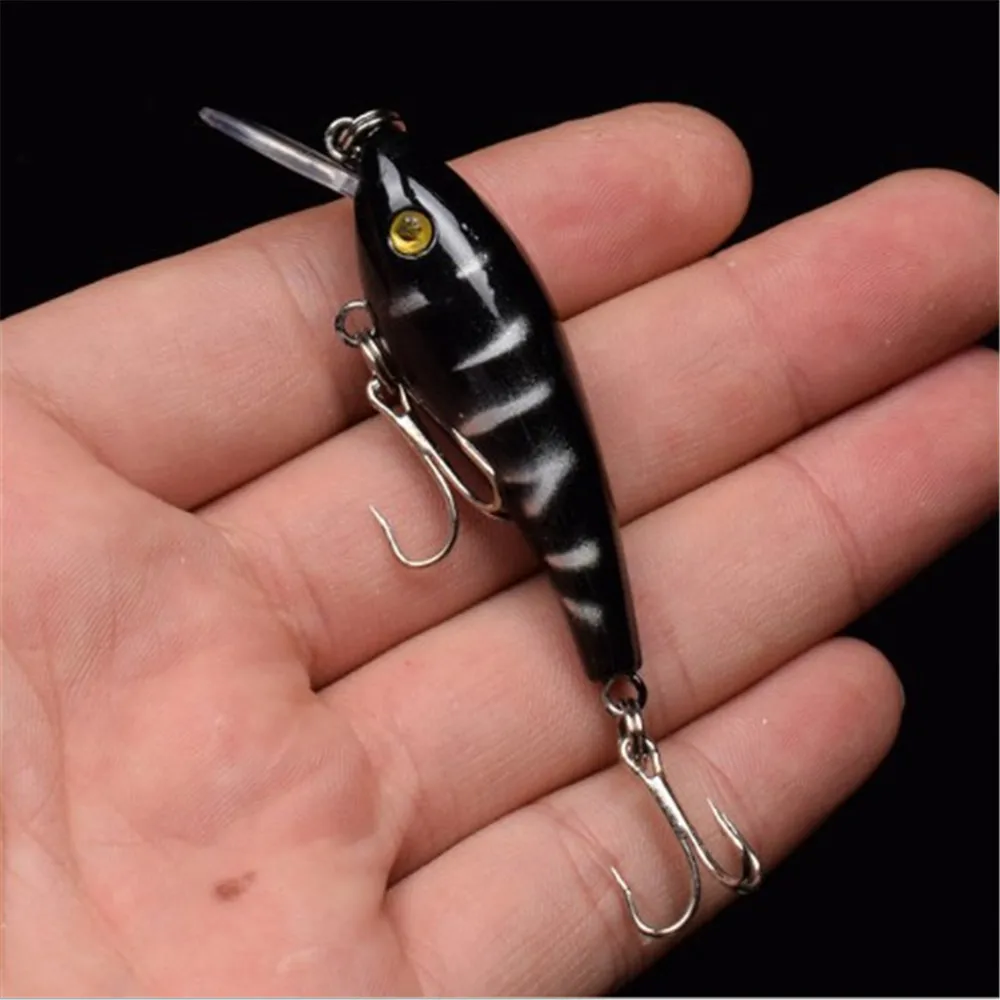 Señuelo biónico 3D para pesca de pececillos, cebo duro ariticial Wobblers Crankbait Peche Bass, de plástico, señuelos para carpa, 1 ud., 5,7 cm/4,5g