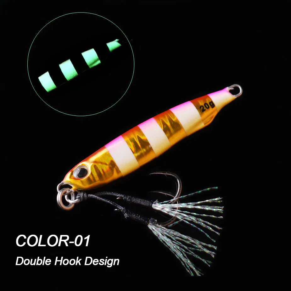 Cuchara jigging luminosa caída lenta Micro Shore – señuelo fundición - imagen 5