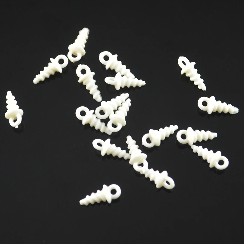 MNFT 30 unids/bolsa cebo de pesca de carpa conexión de tornillo clavijas emergentes tapón de aparejo cebo emergente accesorios de plástico blanco rojo amarillo - imagen 3