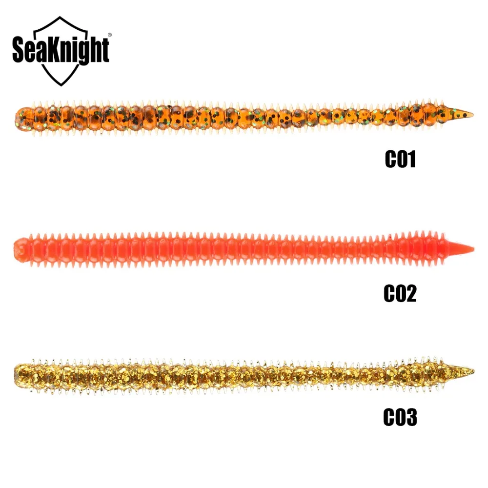 SeaKnight SL009 3,6g 130mm 8 Uds cebo Artificial lombriz señuelo de pesca suave gusano suave señuelo de lubina para pesca en río y lago - imagen 2
