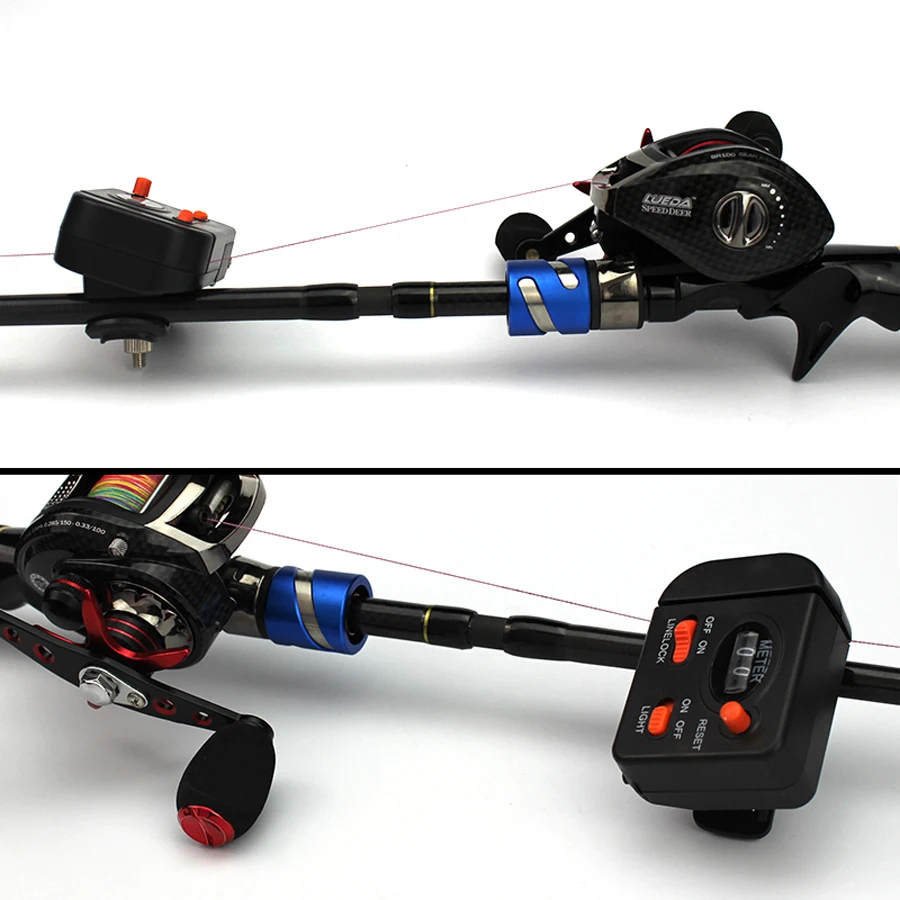 Contador de longitud de sedal de pesca portátil Manual mecánico 0-99,9 m Go FishingFishing contador de profundidad de longitud de dígitos herramientas de productos de pesca - imagen 4