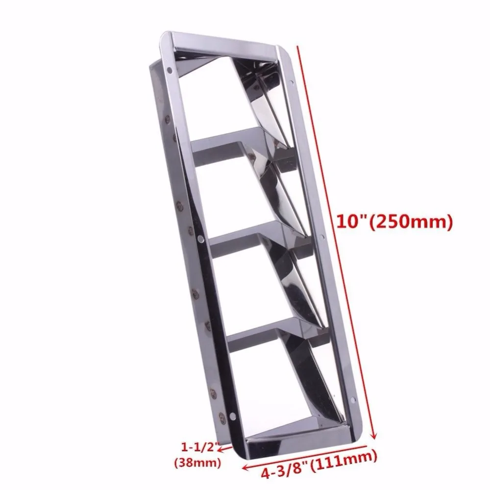 Rejilla de ventilación marina de acero inoxidable, cubierta de rejilla de 10-3/8 "X 4-3/8", 4 ranuras - imagen 5