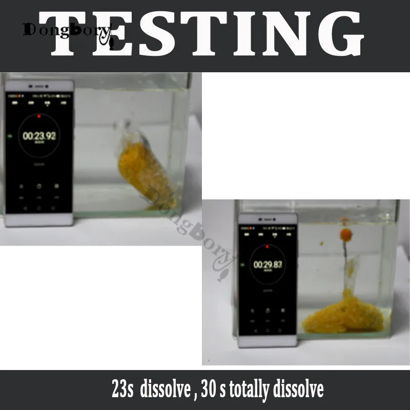 Dongbory 20 piezas bolsa de pesca de PVA Soluble en agua con cuerda de PVA de avería de Taska para carpa bolsa de cebo de Boilie grueso bolsa de alimentador de pesca - imagen 3