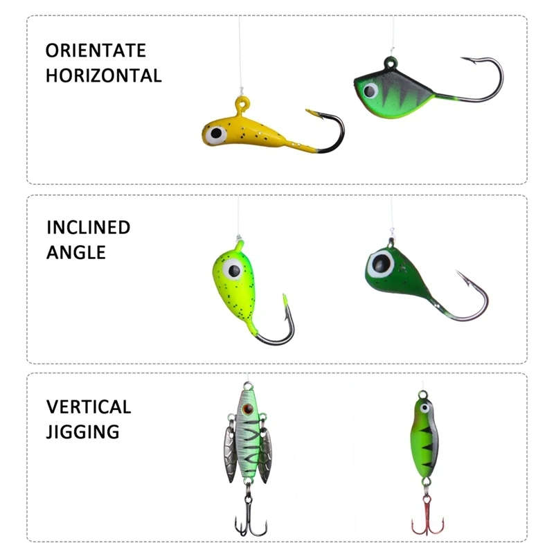 Goture-señuelo de pesca Artificial, cebo Wobblers para pesca de Lucio, Jigging, pesca de invierno, 27 unids/set - imagen 3
