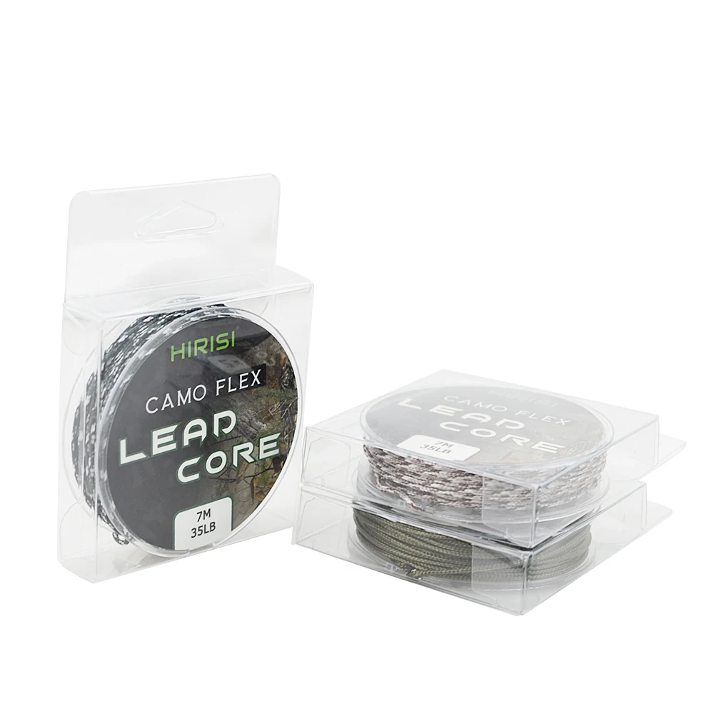 1 Uds. Línea de aparejos de pesca de carpa Leadcore de 35LB y 7M, aparejos de pelo de carpa, línea de plomo trenzada de 3 colores - imagen 5