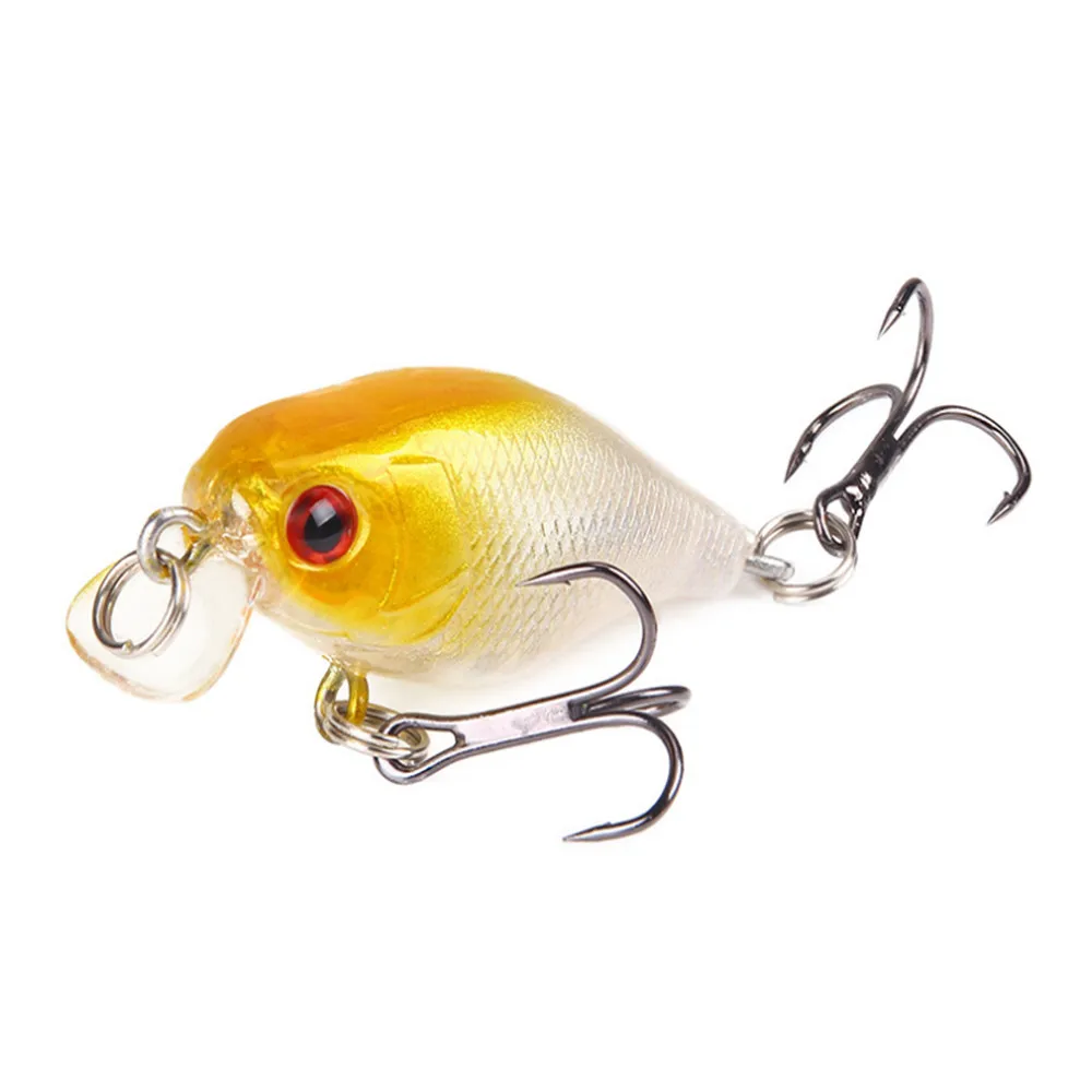 Wobbler señuelo de Pesca de plástico duro Artificial, ojos 3D, 4cm/4,6g, Crankbait japonés, Isca, 1 unidad - imagen 5