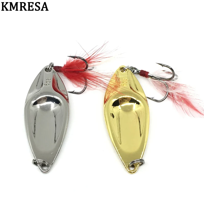Pesca DD Spinner cuchara cebo 5g 10g 15g 20g oro/plata cuchara de Pesca cebo duro lentejuelas ruido Paillette cebos de metal Pesca - imagen 3