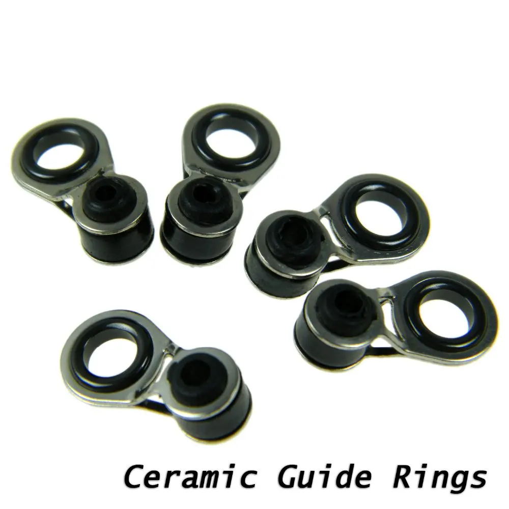 THKFISH-Kit de reparación de guías de caña de pescar, juego de anillos de cerámica de fundición para Surf, telescópica, 100 piezas, 2mm-2,8mm - imagen 3