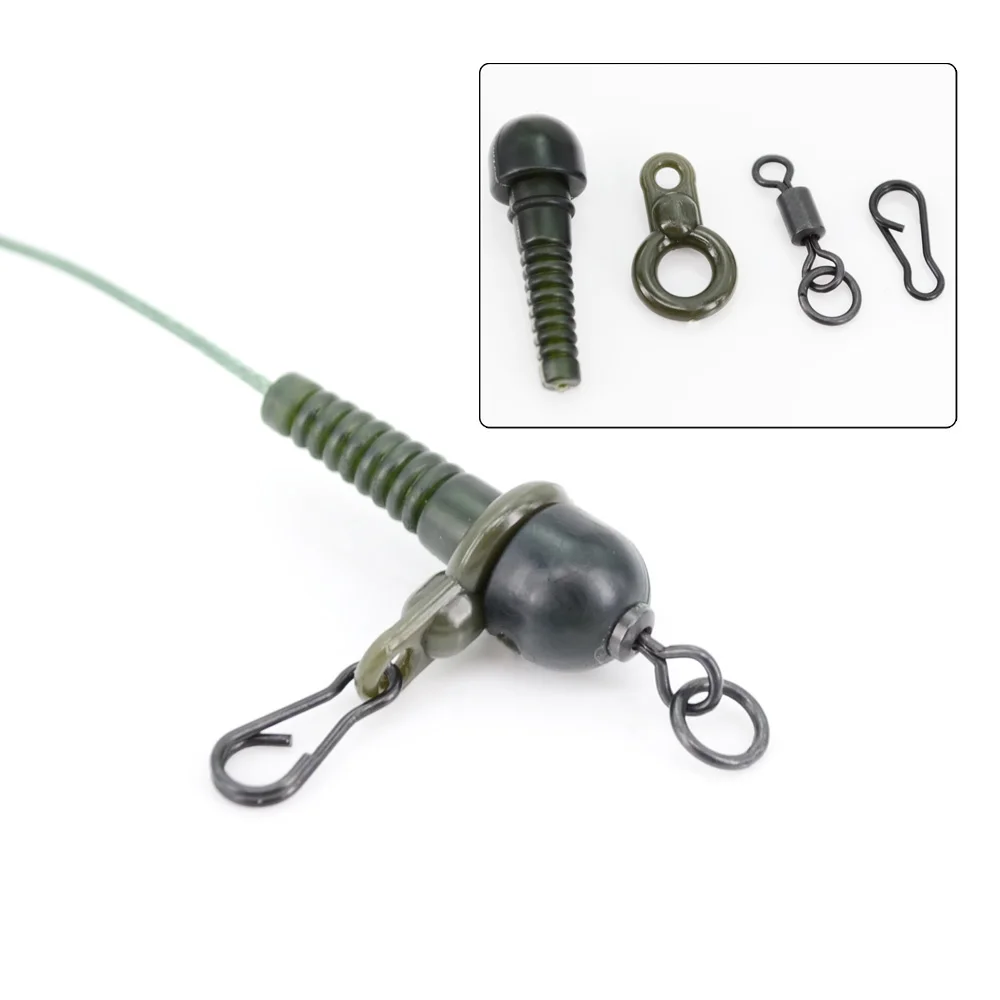Clips de plomo de seguridad, mangas y anillos de aparejo para carpa - imagen 5