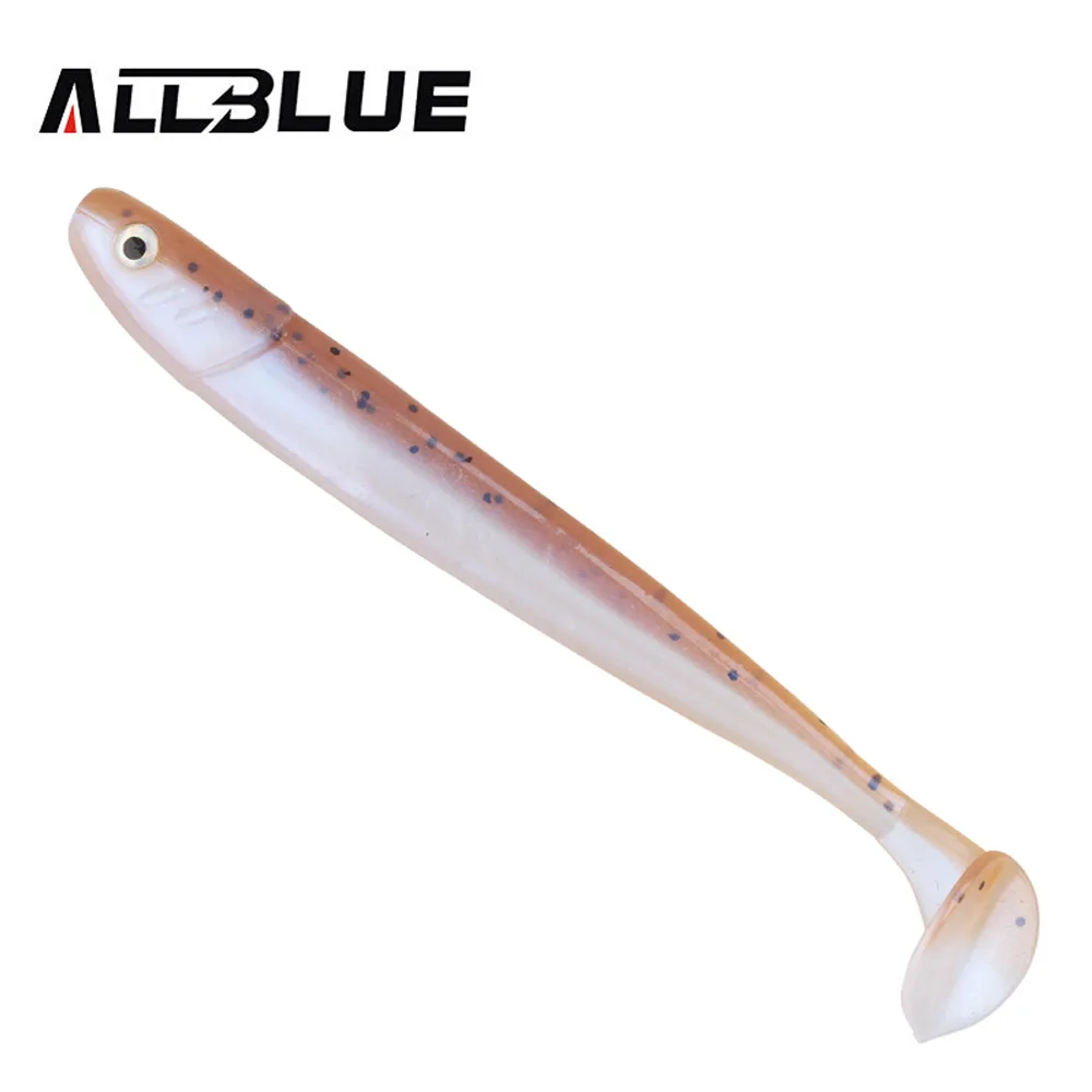 ALLBLUE-SEÑUELOS blandos de gusano vivo, cebo de pesca Artificial, Jig Swim Shad Minnow, aparejos de Pesca, Señuelos de Pesca - imagen 2