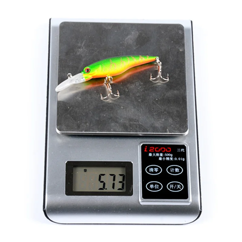 Señuelos de Pesca Minnow de 82cm y 5,7g, cebo duro Artificial, Crankbait, Wobblers, ojos 3D para Pesca de carpa, aparejos de Pesca, 1 ud. - imagen 5