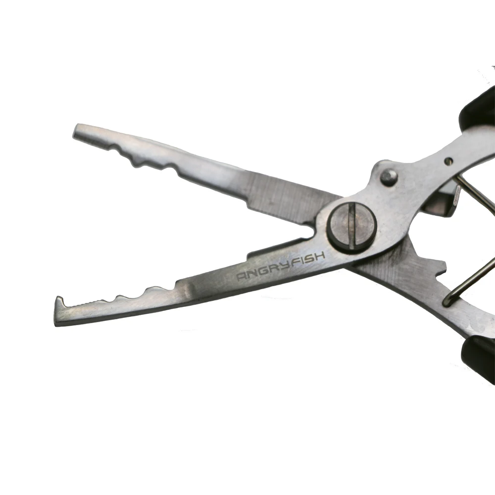 ANGRYFISH-Alicates de pesca de acero, tijeras, cortador de línea L1, Color negro, aparejos de pesca/herramientas - imagen 4