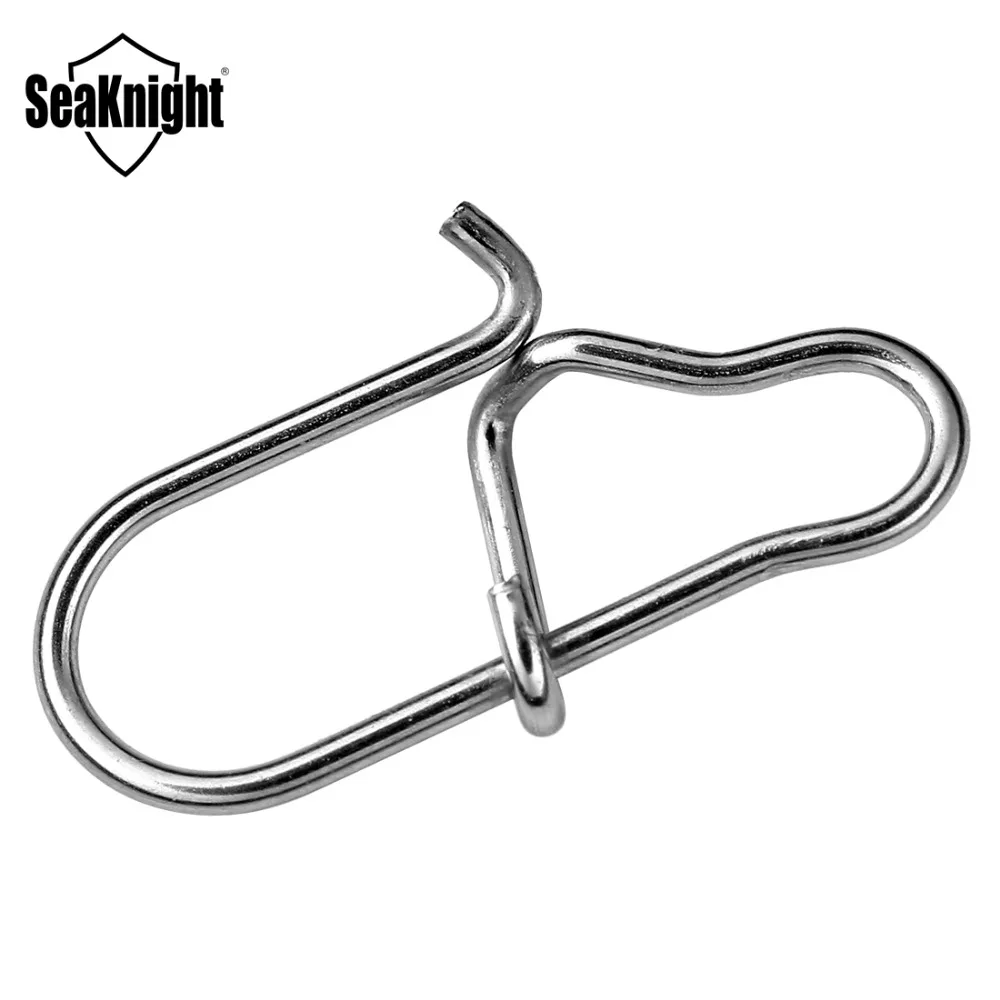 Conector de pesca de acero inoxidable SeaKnight 10 piezas 0 #   1 #   2 #   Accesorio de pesca arrastre fuerte 27 38 45KG 13 15 17mm herramienta de pesca Snap - imagen 3