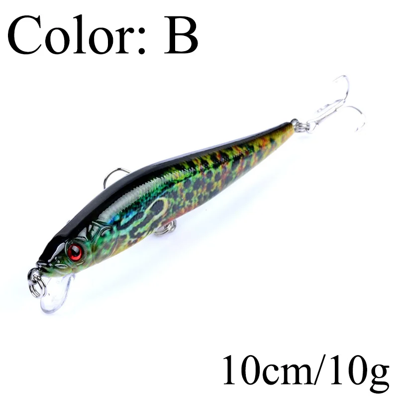 Señuelo de pesca Artificial con láser, anzuelos de 10cm y 10g, Crankbait, aparejos de pesca, 1 unidad - imagen 5