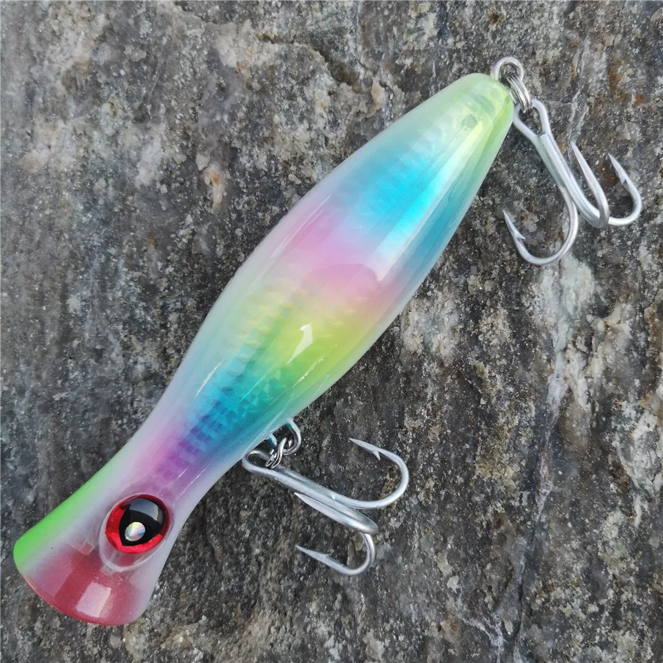 Popper superfície NOEBY Grand Style – 16 cm/78g para atún con anzuelos reforzados - imagen 4