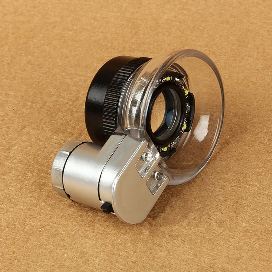 Lupa de mano con Zoom 20x para identificación de joyas, reloj polarizado con luz Led, gafas flotantes de pesca, herramientas - imagen 3