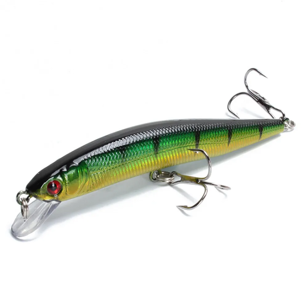 Señuelo de pesca de pececillos, cebo Artificial duro, ojos 3D, 10cm, 8g, Wobblers, Crankbait, cebos flotantes de plástico, Lucio, Carpa, 1 piezas - imagen 3