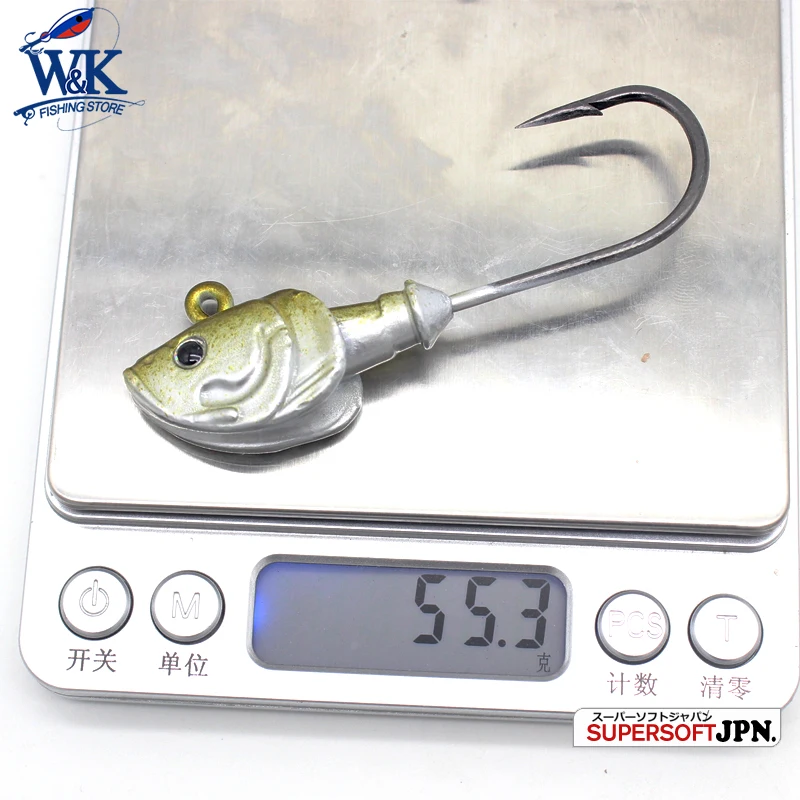 Anzuelos de pesca de agua salada, 2 unidades/pk, 60g, 7/0 Jig, para señuelos blandos, 11cm, 14cm, ULO Shad, lubina, bacalao, halubut - imagen 4