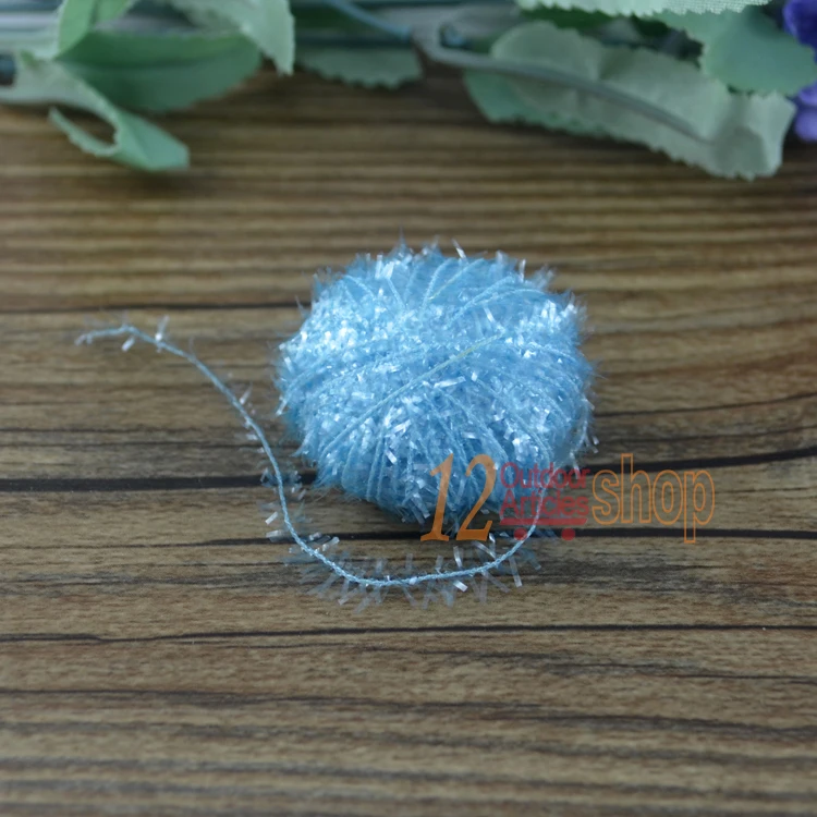 MNFT 750m 15 colores/lote oropel de pesca con mosca chenilla Streamer moscas haciendo línea de destello de cristal conjunto atado de moscas Material aparejos de moscas - imagen 4