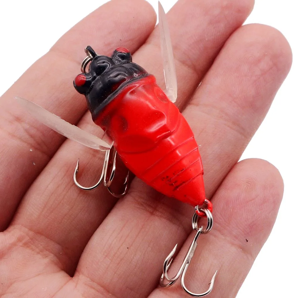 Señuelo duro biónico para Pesca, cebo duro de 5cm/6g, simulación de pececillos, Wobblers Crankbait, aparejos de Pesca de insectos, 1 unidad - imagen 5
