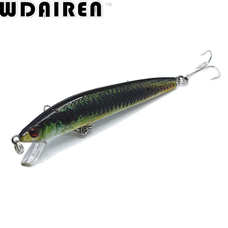 Señuelos de Pesca de pececillos, aparejos de manivela Wobblers, cebo duro para nadar, CrankBait, aparejos de pesca de lubina, 6 colores, 1 ud., 8,5g, 9,5 cm, NE-387 - imagen 5