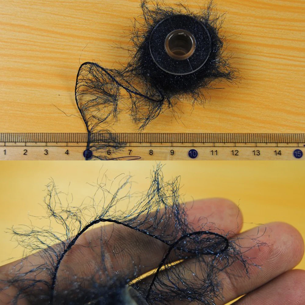 Wifreo-Material de atado de moscas, carrete de 10m, hilo de fibra brillante Dub Chenille, Streamer de agua salada, ninfa, Scud, Wooly Bugger, sanech Fly Tying - imagen 2