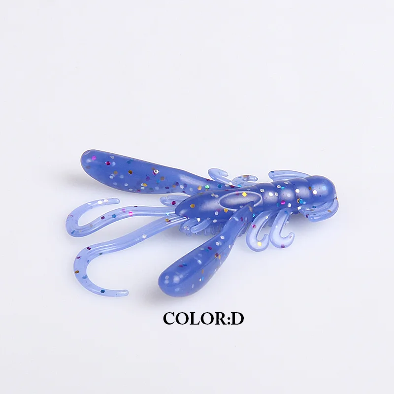 2019 supercontinente 15 unids/lote cebo suave Señuelos de silicona gusano 4cm 1,6g Señuelos de pesca atractivo olor a camarón sal Wobbler - imagen 4