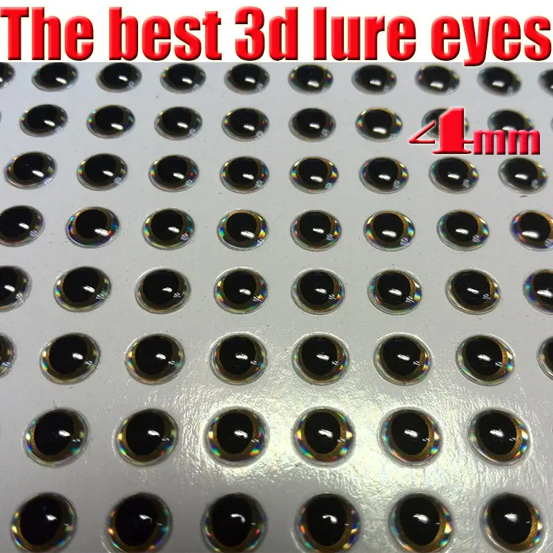 2022 nuevos ojos de señuelo de pesca 3d proceso de caída perfecto buen tamaño de ojos de pez: 4mm-8mm quntily: 300 unids/lote - imagen 5
