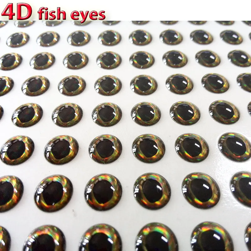 ¡2022 recién llegados ojos de pez 4D ojos de señuelo de pesca 4 tipos de color efectos especiales en los ojos 500 unids/lote muy realista son bonito! - imagen 4