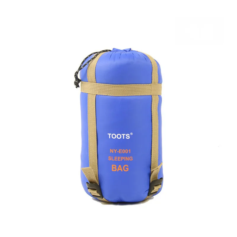 Saco de dormir para acampar al aire libre, bolsa de dormir ultraligera de nailon de imitación, se puede empalmar - imagen 5