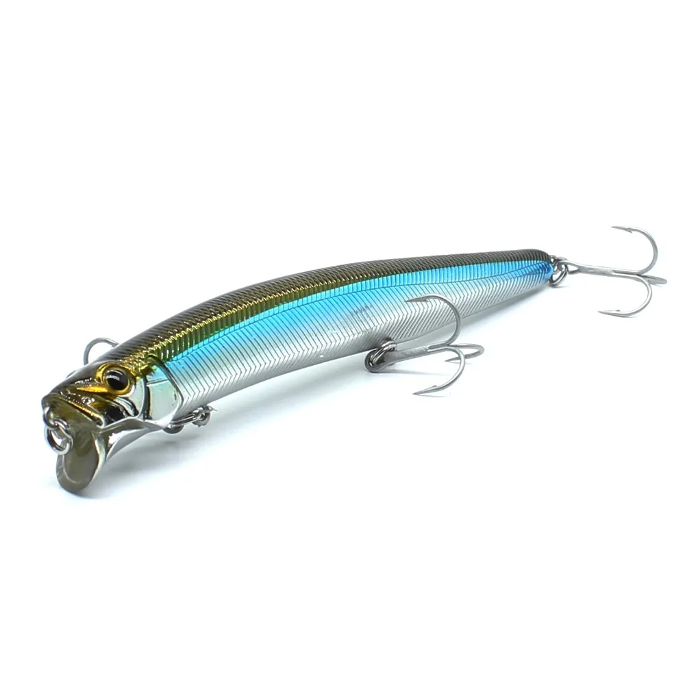 AOCLU Jerkbait flotante Wobblers 13cm 21g cebo duro Minnow Popper señuelo de pesca con imán para lubina de fundición larga 4 # Ganchos - imagen 4