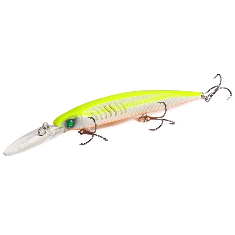 Juego de Señuelos de Pesca de 15cm/14g, nueva lengua larga Isca Artificial, Wobblers, cebo de Pesca, aparejos de Pesca Minnow, 1 ud. - imagen 4