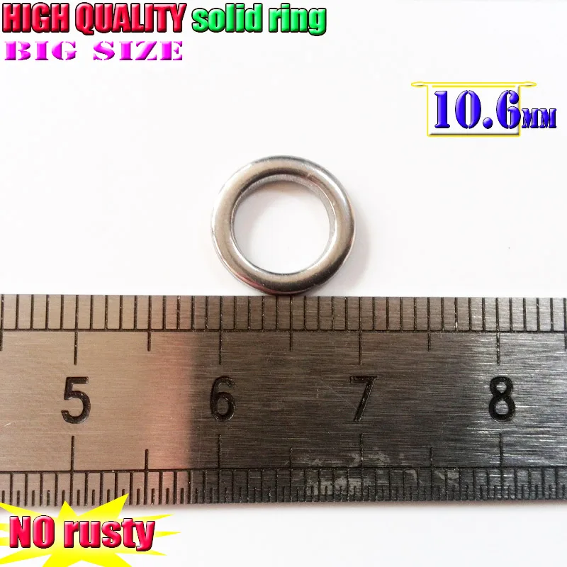 Anillos de pesca sólidos, acero inoxidable 2023, no oxidado, 304 unids/lote, novedad de 200 - imagen 5