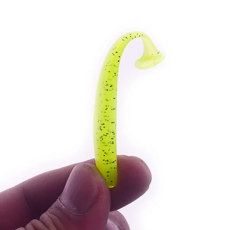 Señuelos de Pesca Wobblers 6cm 1,5g silicona Easy Shiner Swimbait doble Color carpa Artificial Camarón olor sal señuelo suave, 20 unids/lote - imagen 5