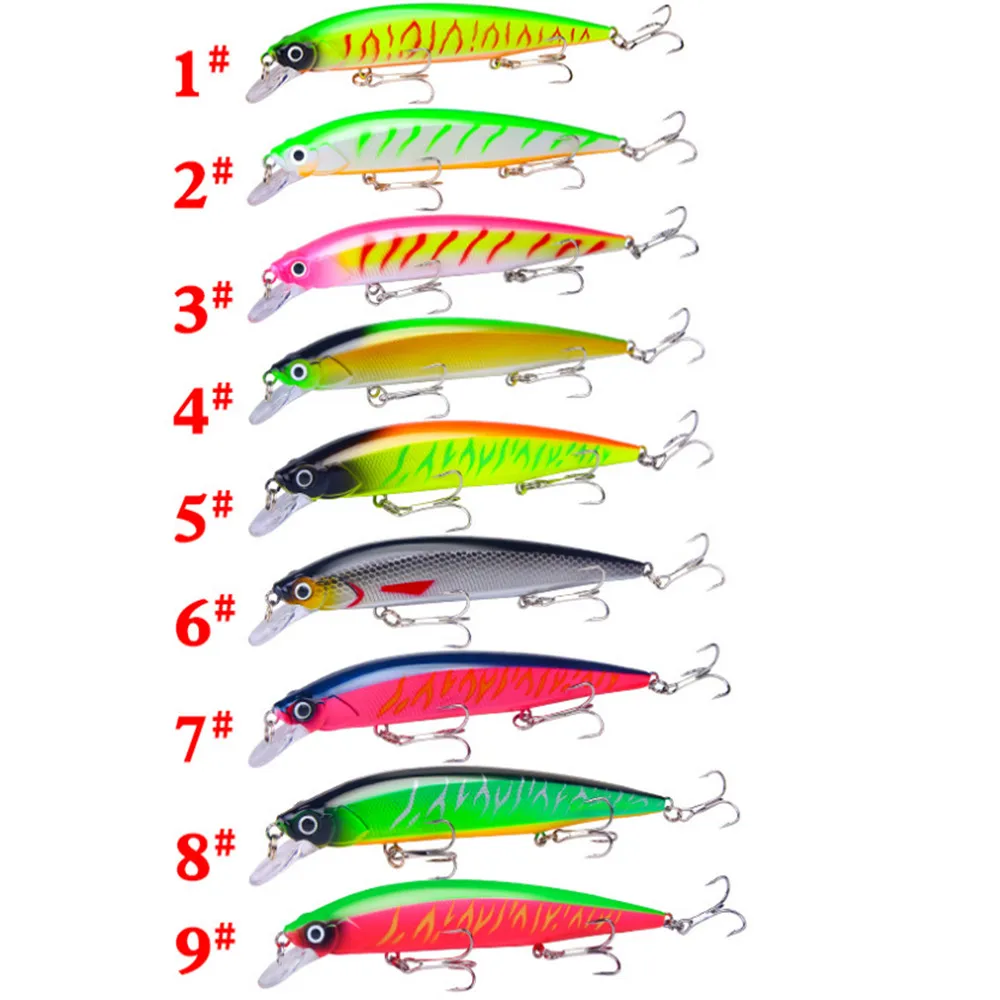 Señuelo duro para pesca de pececillos, cebo Artificial con 3 anzuelos triples, Wobbler, Swimbait, ojos 3D, 18,3g, 14cm, 1 ud. - imagen 2
