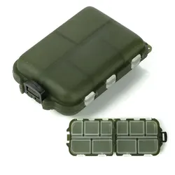 Caja organizadora transparente para anzuelos y cebos de pesca