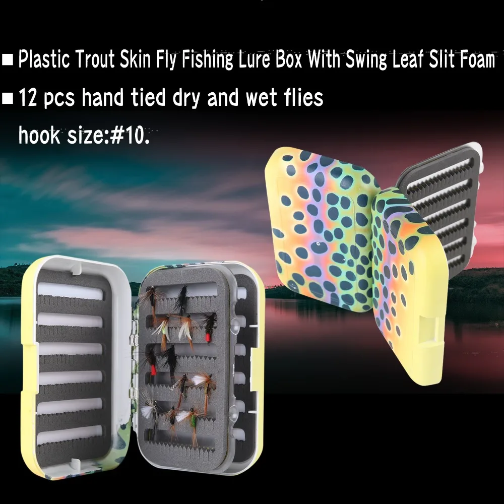 Combo de caña de pescar con mosca elegante Maximumcatch - 6'6"/9' 2/5WT caña + carrete + línea + kit de señuelos con moscas con caja - imagen 5