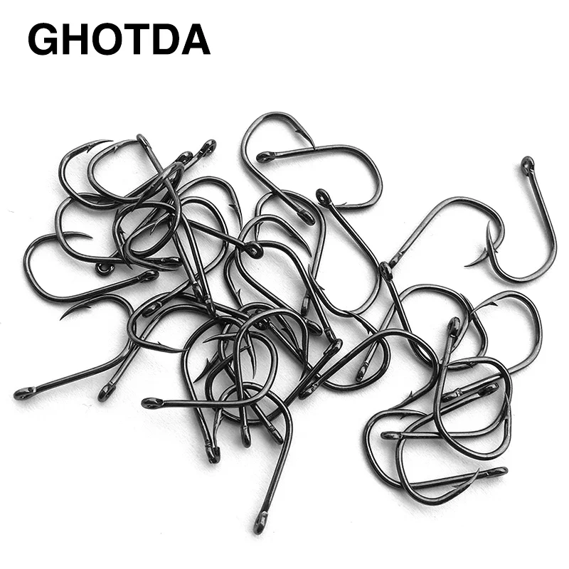 Anzuelo de pesca de carpa circular de acero al carbono, 500 piezas, tamaño 3, 4, 5, 6, 7, 8, 9, 10, 11, 12 - imagen 4