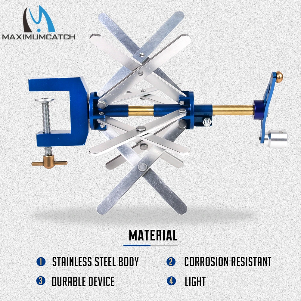 Maximumcatch-carrete de pesca con mosca ajustable Maxcatch, enrollador de línea, accesorio de herramienta de pesca de acero inoxidable - imagen 5