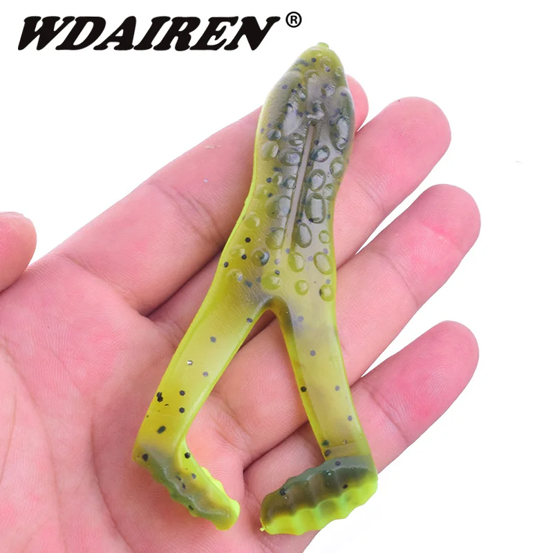Anzuelo de rana Wobbler para Pesca, cebo suave Artificial de silicona, aparejos de Pesca de lubina, 10cm, 13,5g, 2 unids/lote - imagen 4