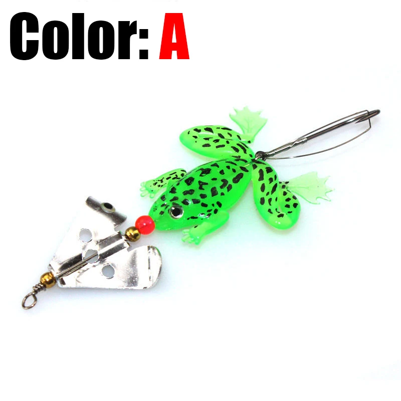 Señuelo suave de rana biónica de 9cm y 6,2g, cebo Artificial de silicona con anzuelo de púas sin Weedless, 1 unidad - imagen 5